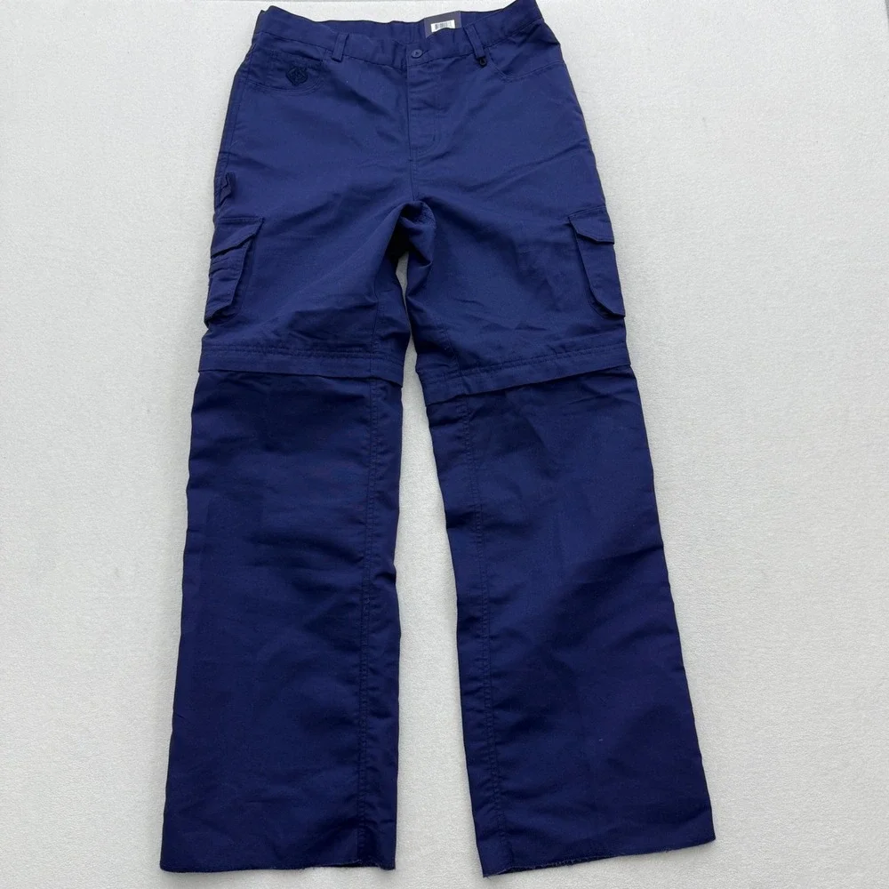 Boy Scouts of America Youth 20 Switchback Uniform Zip Off Cargo‎ Pants Navy Blue